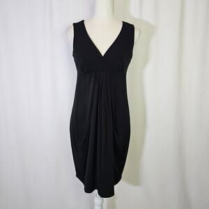 Ann Taylor Petites Women's Empire Dress Size S P Black Sleeveless Pull Over